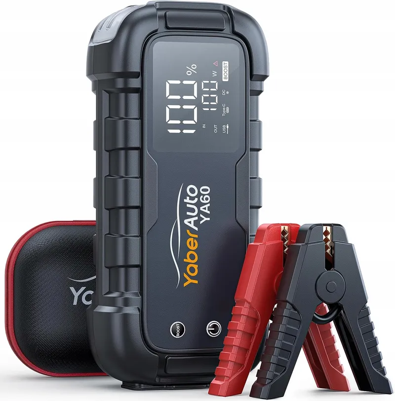 YABERAUTO Powerbank 6000A 26800mAh USB C PD 65W Benzine Diesel — foto 15