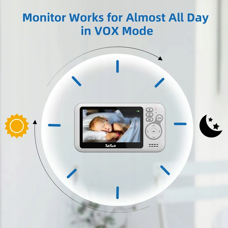 TAKTARK Babyfoon Camera 43 Inch VOX Audio — foto 8