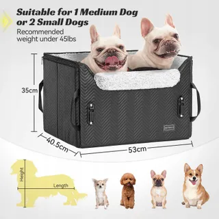 PETSFIT Hondenautostoel Tot 12kg Met Veiligheidsgordel — miniatuur 5