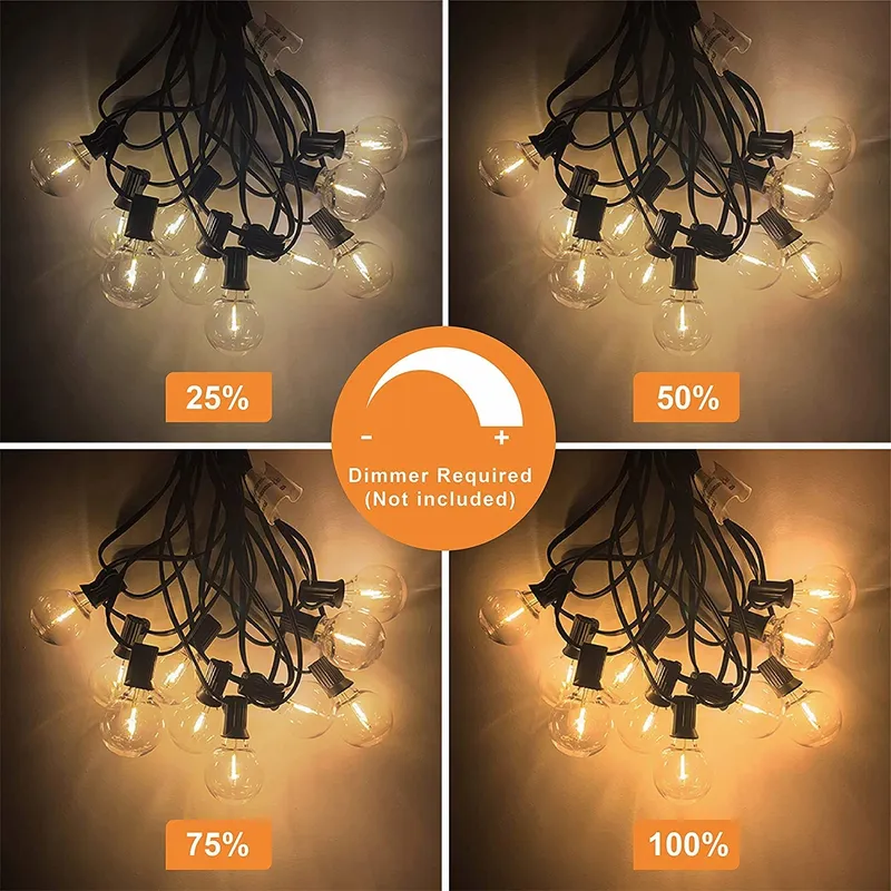 SVATER LED Lichtsnoer 60M 100 Lampen Tuin Terras — foto 6