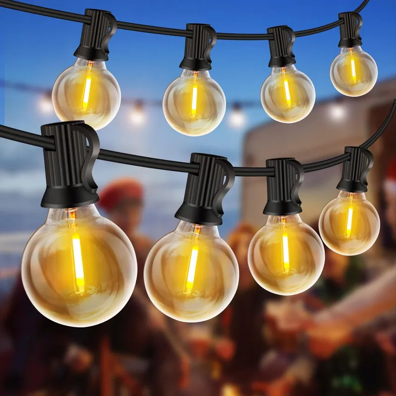 LED Lichtsnoer Buiten 20M 32 Lampjes Kunststof IP44 Waterdicht — foto 1