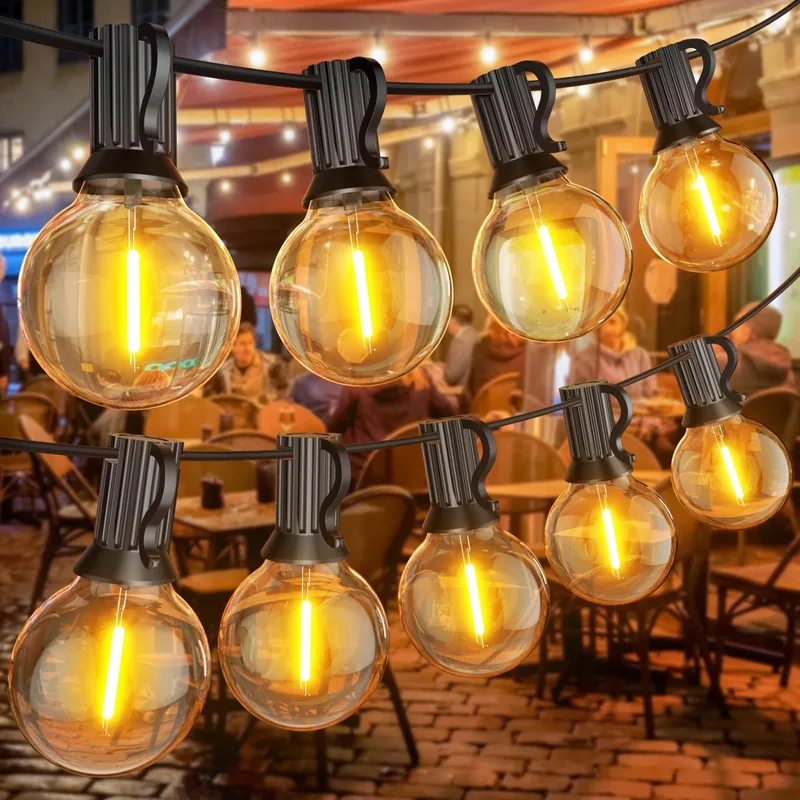 MIOOTLY LED Lichtketting Buiten 45M 75+2 G40 Warmwit IP45 — foto 1