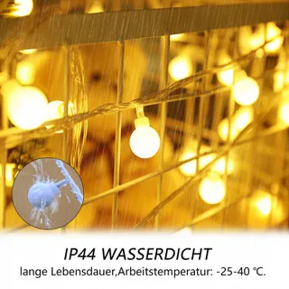 TAIYONGKANG LED Lichtsnoer 13M 100 LED Balkon Tuin Bruiloft — miniatuur 6