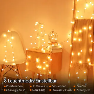 TAIYONGKANG LED Lichtsnoer 13M 100 LED Balkon Tuin Bruiloft — miniatuur 4