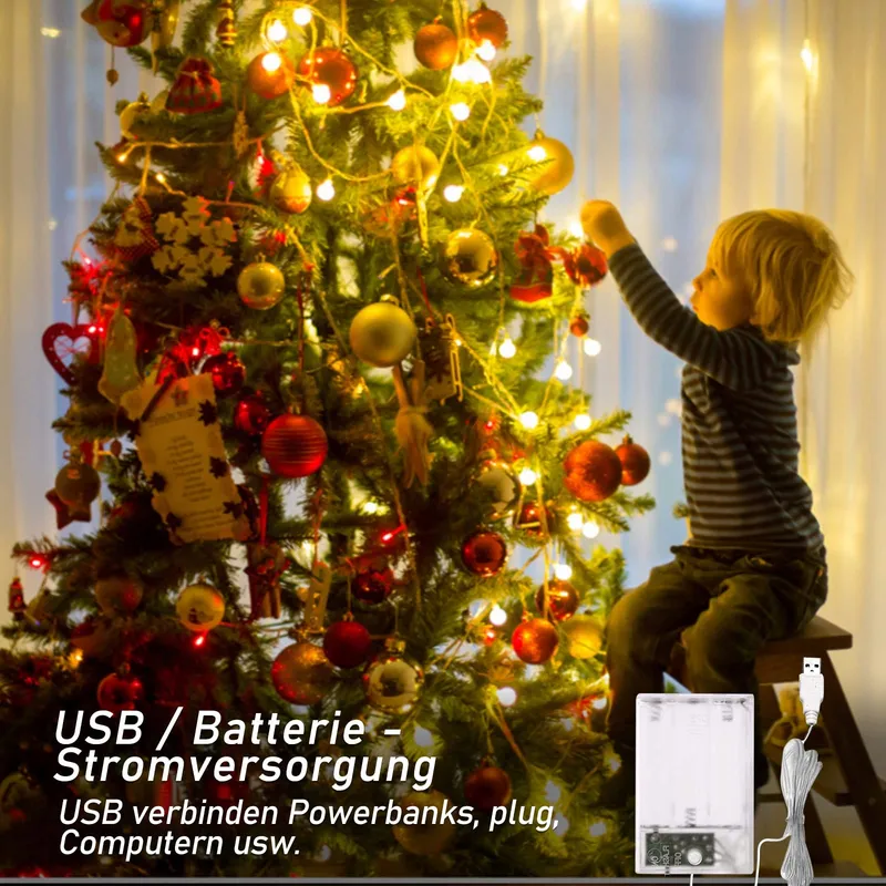 TAIYONGKANG LED Lichtsnoer 13M 100 LED Balkon Tuin Bruiloft — foto 3
