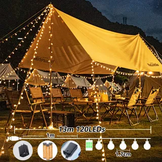 TAIYONGKANG LED Lichtsnoer 13M 100 LED Balkon Tuin Bruiloft — miniatuur 2