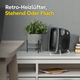 RUSSELL HOBBS Elektrische Verwarmer 1800W Retro Grijs Thermostaat — miniatuur 2