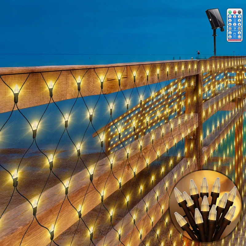 CERIAL Solar Lichtnet Buiten 8 Modi 3x2m 200 LED — foto 2