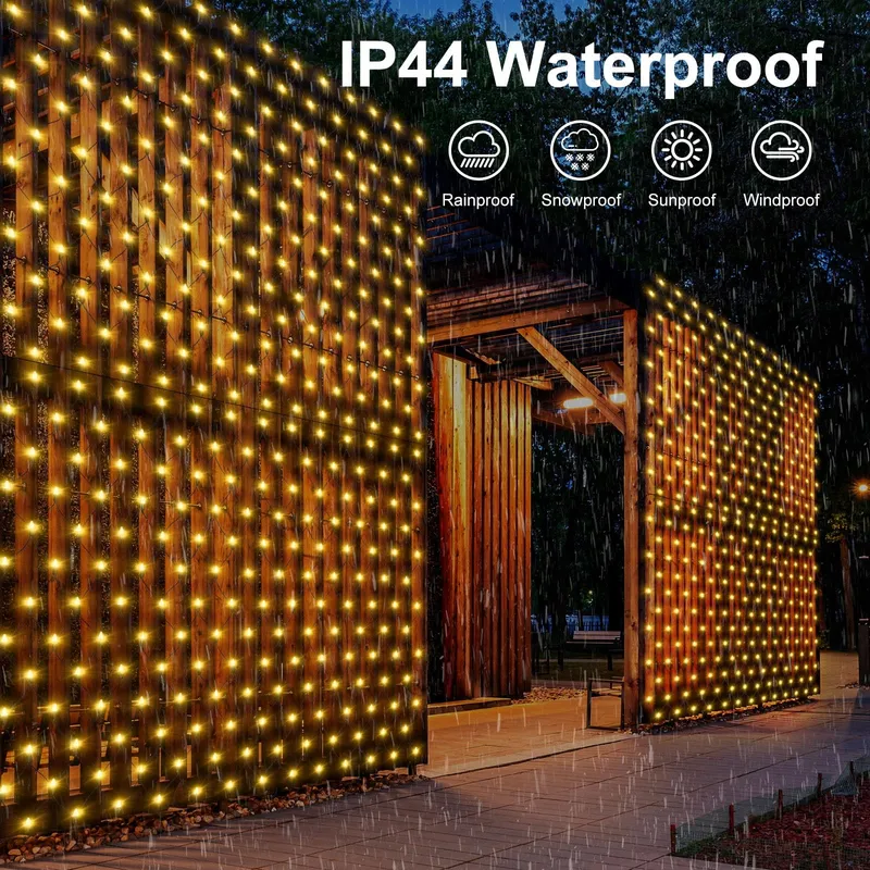 CERIAL Solar Lichtnet Buiten 8 Modi 3x2m 200 LED — foto 4