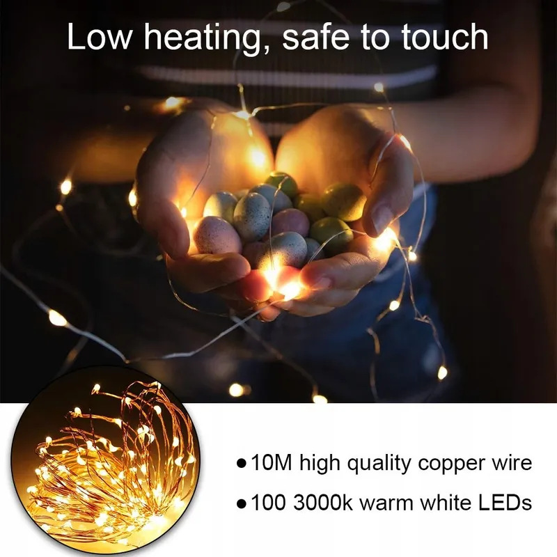 VICLOON Decoratieve Lichtketting 10M 100 LED — foto 6