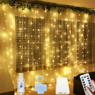 MICROWEAR Lichtgordijn 3x3m LED 8 Standen — miniatuur 1