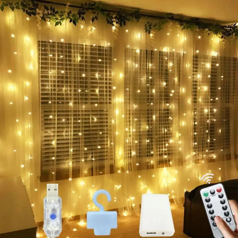 MICROWEAR Lichtgordijn 3x3m LED 8 Standen — foto 1