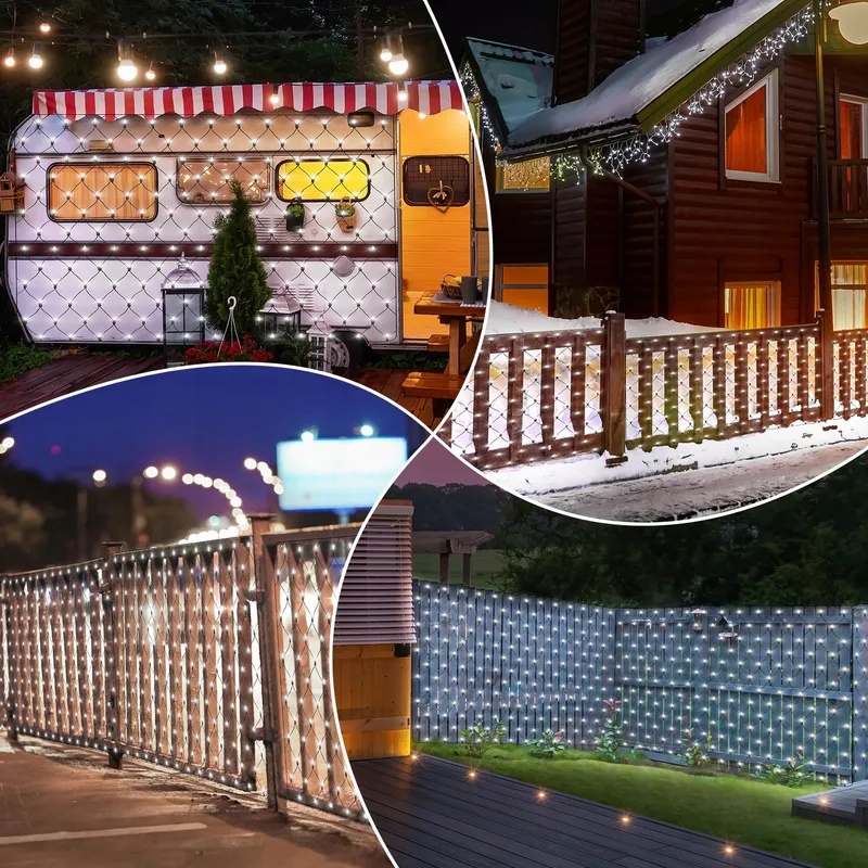 CERIAL Solar LED Lichtnet Buiten Afstandsbediening 8 Modi 3x2m — foto 6