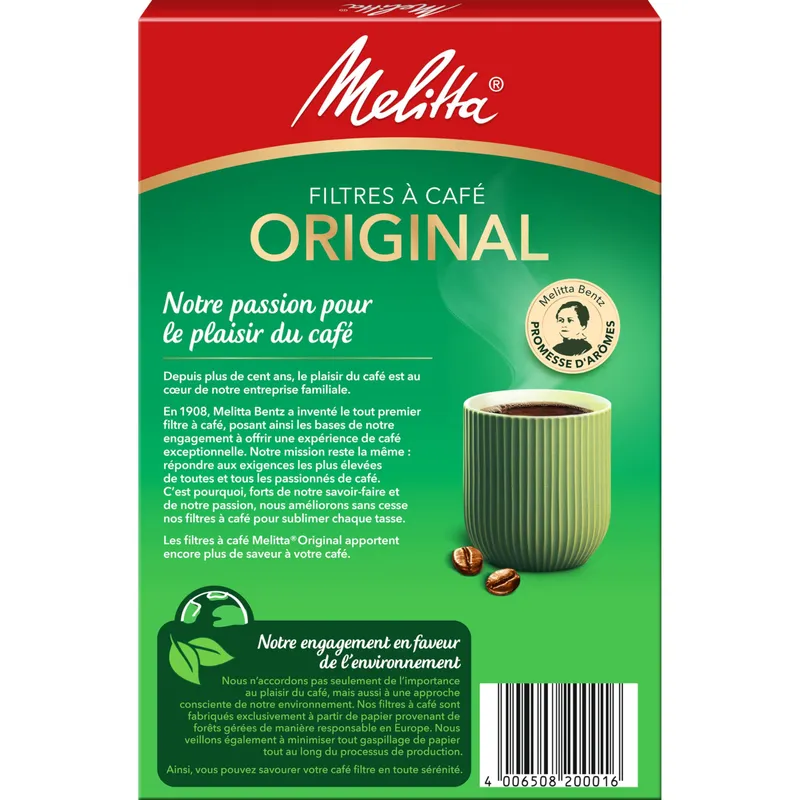 MELITTA Original Koffiefilters 1x4 40 Stuks Wit — foto 3