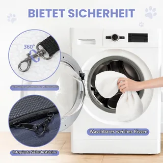 PETSFIT DCC1910 Vliegtas voor Hond en Kat Opvouwbaar 42x22x28cm Blauw — miniatuur 7