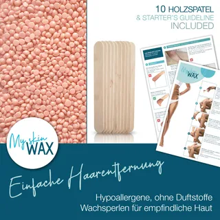MY SKIN WAX Harde Wax Parels 800 g Zonder Strips Hypoallergeen Roze — miniatuur 2