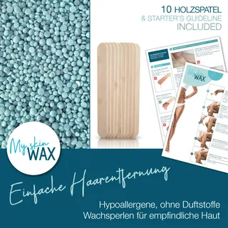 MY SKIN WAX Harde Wax Parels 800 g Zonder Strips Hypoallergeen Groen — miniatuur 2