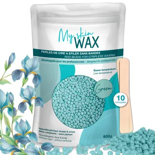 MY SKIN WAX Harde Wax Parels 800 g Zonder Strips Hypoallergeen Groen