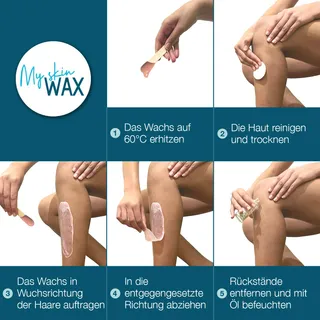 MY SKIN WAX Harde Wax Parels 3,2 kg (4x800 g) Zonder Strips Wit — miniatuur 6