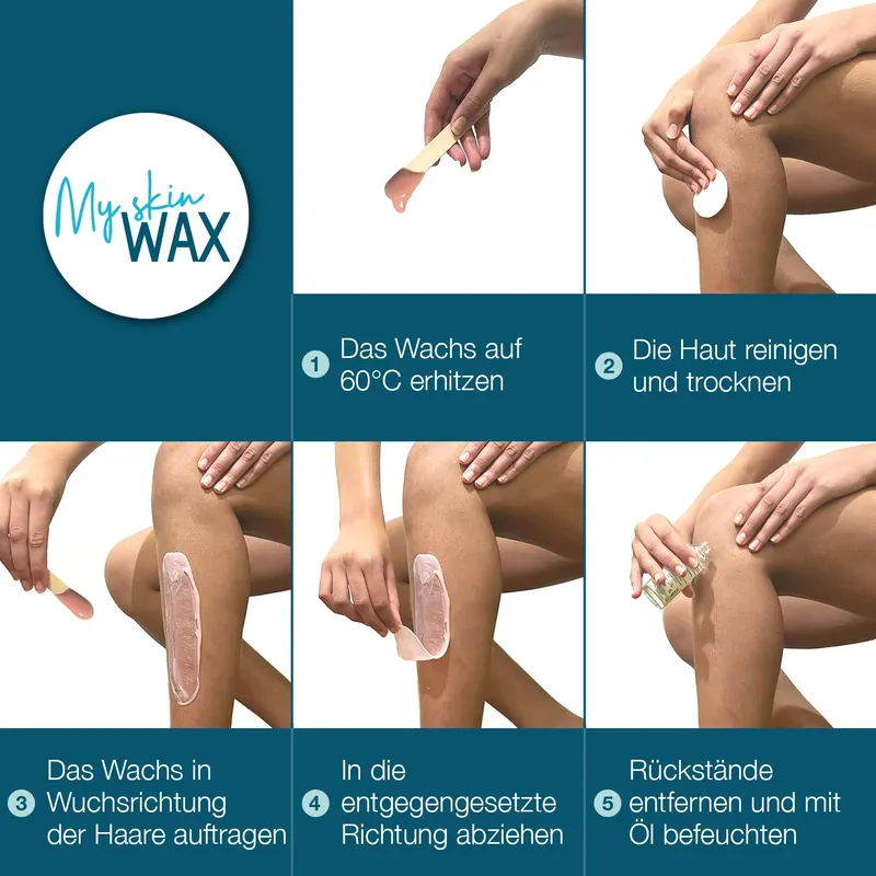 MY SKIN WAX Harde Wax Parels 3,2 kg (4x800 g) Zonder Strips Wit — foto 6