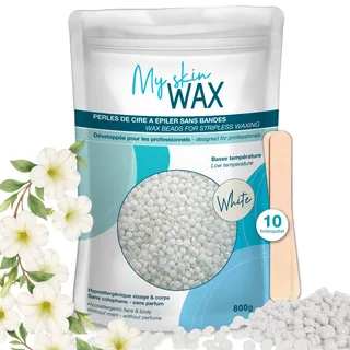 MY SKIN WAX Harde Wax Parels 800 g Zonder Strips Hypoallergeen Wit